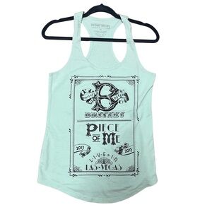 Y2K Britney Spears Mint Graphic Racerback Tank Top Size Medium Vintage